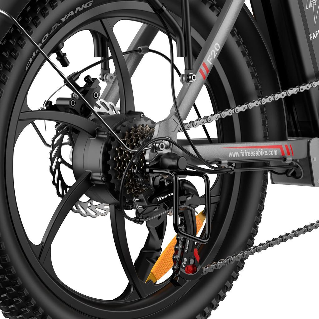 FAFREES F20 Adult Electric Bike 250W Brushless Motor 36V18Ah High-Capacity Battery Multiple Color Options, Compact Commuter E-Bike