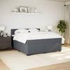 Maison Exclusive - Sommier à lattes de lit et matelas Gris foncé 200x200cm Velours