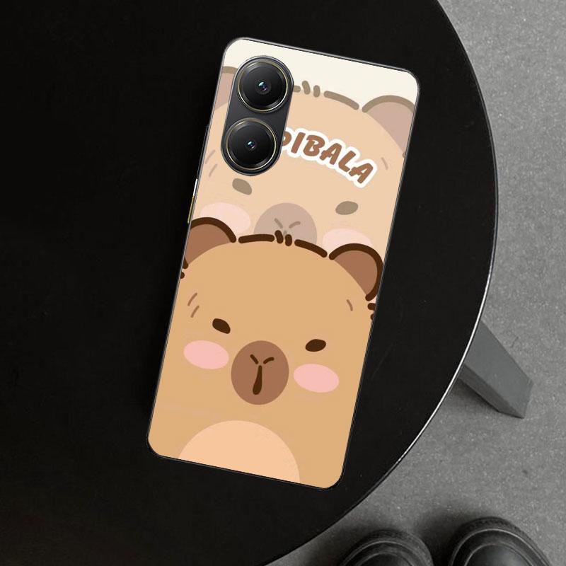 Bunny Capybara Cartoon Animal Phone Case Cover for Xiaomi Poco X6 X5 X7 Pro F7 Ultra Redmi 15C 15 13C 13 12C 12 10C 10 10A 9C 9A