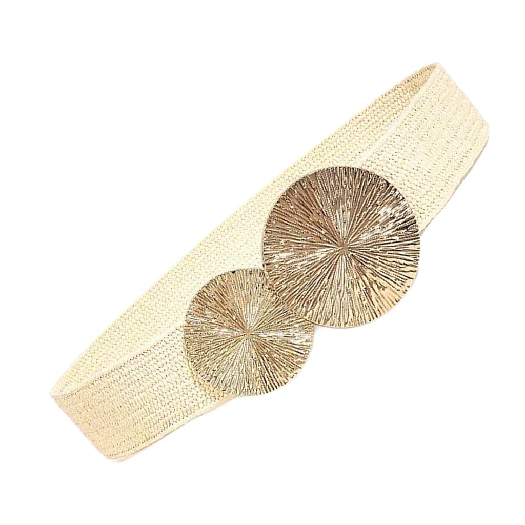 Эластичный пояс в стиле панк с цепочкой для ковбоя и ковбойки, современная золотая пряжка, поясная цепочка, широкий пояс, модный аксессуар