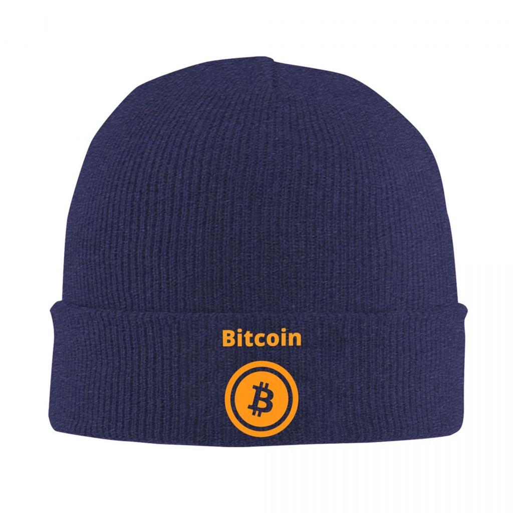 Биткоин BTC Криптовалюта Теплая вязаная шапка Модная шапка-бини Осень Зима Уличные шапки-бини для унисекс взрослых