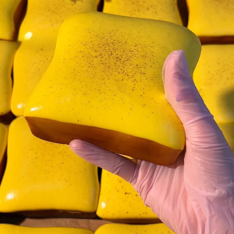 Мягкий Имитированный Тост, Игрушки для Сжимания, Медленно Поднимающееся Давление для Снятия Сенсорной Тревожности, Аутичным Детям Весело и Целительно