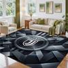 Juventus FC Design Crystal Velvet Rug Soft Decorative Mat for Bedroom Entrance