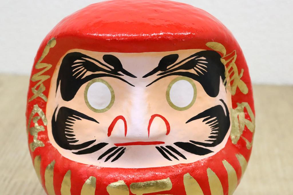 Made in Paper Takasaki Size 3 Length Japan, Mache, Daruma, (Total 15cm)