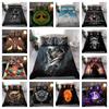 Skull Doona Duvet Cover Bedding Set Bedclothes Single Double Gift