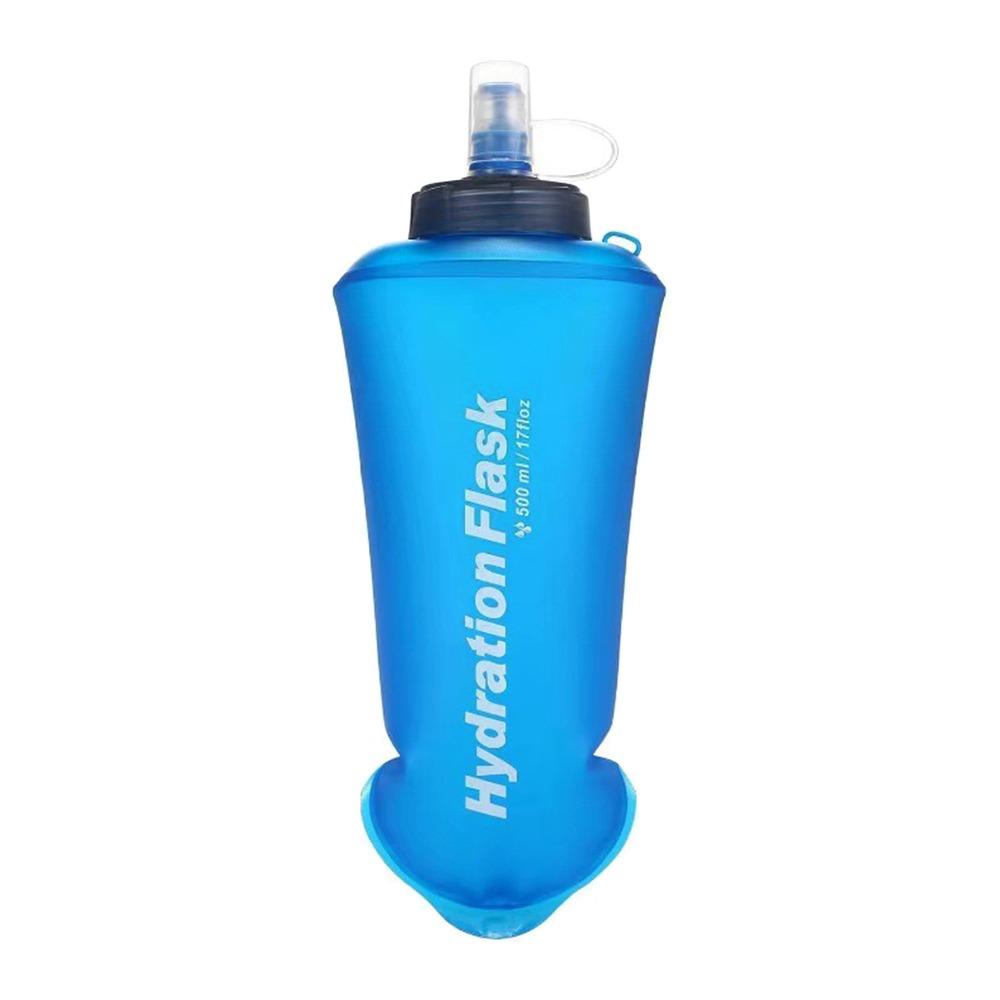 500ml Summer Folding Sport Water Bottle Lightweight Running Soft Water Bag Portable Hiking Water Cup Outdoors