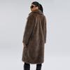 Womens Long Faux Fox Fur Coat Winter Stylish Oversized Outerwear Casual Chic Plus Size
