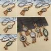 Boho Handmade Party Ethnic Jewelry Mala Wood Bead Buddhist Nepal Necklace Ethnic Pendant