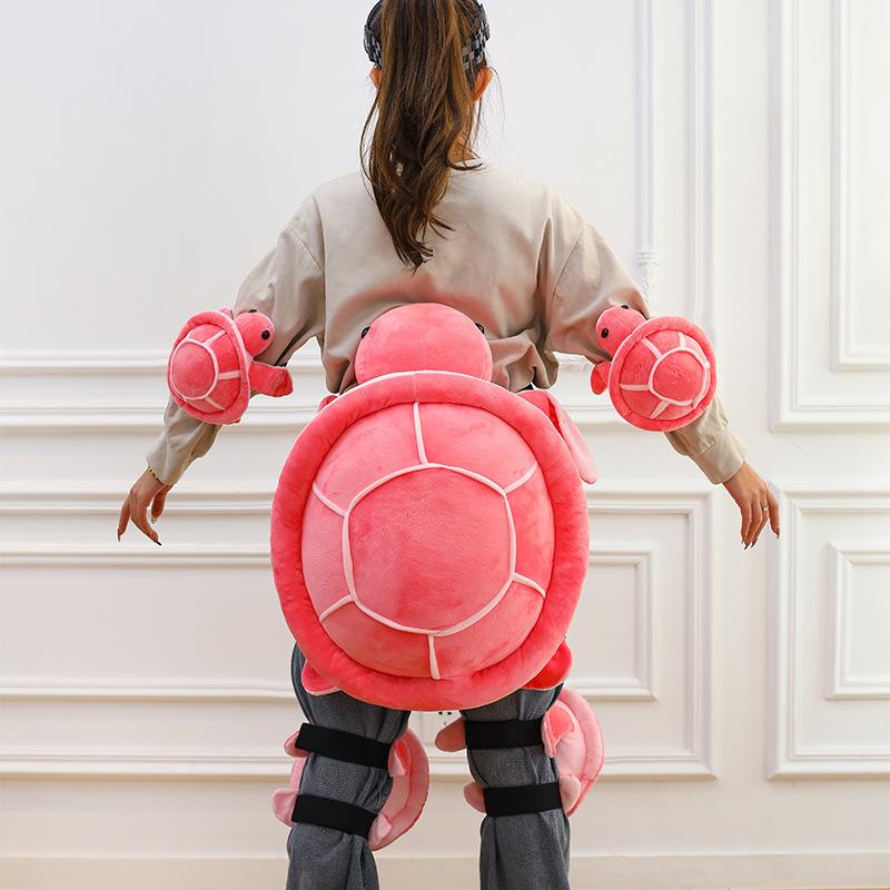 Ski Protection Cute Plush Little Turtle White Bear Hip Protection Knee Protection Men And Women Single And Double Board Equipmen