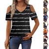 Женская футболка, элегантная повседневная рубашка с принтом, короткий рукав, летний топ свободного кроя