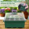 12 Hole Succulent Seedling Pot, Insulated And Moisturizing Seedling Tray, Practical And Convenient Tool For Horticultural Sowing