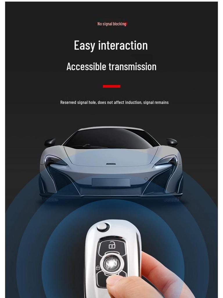 Buick Verano Pro Key Cover for 18/20 Models - Premium Protective Case with Buckle for Men & Women