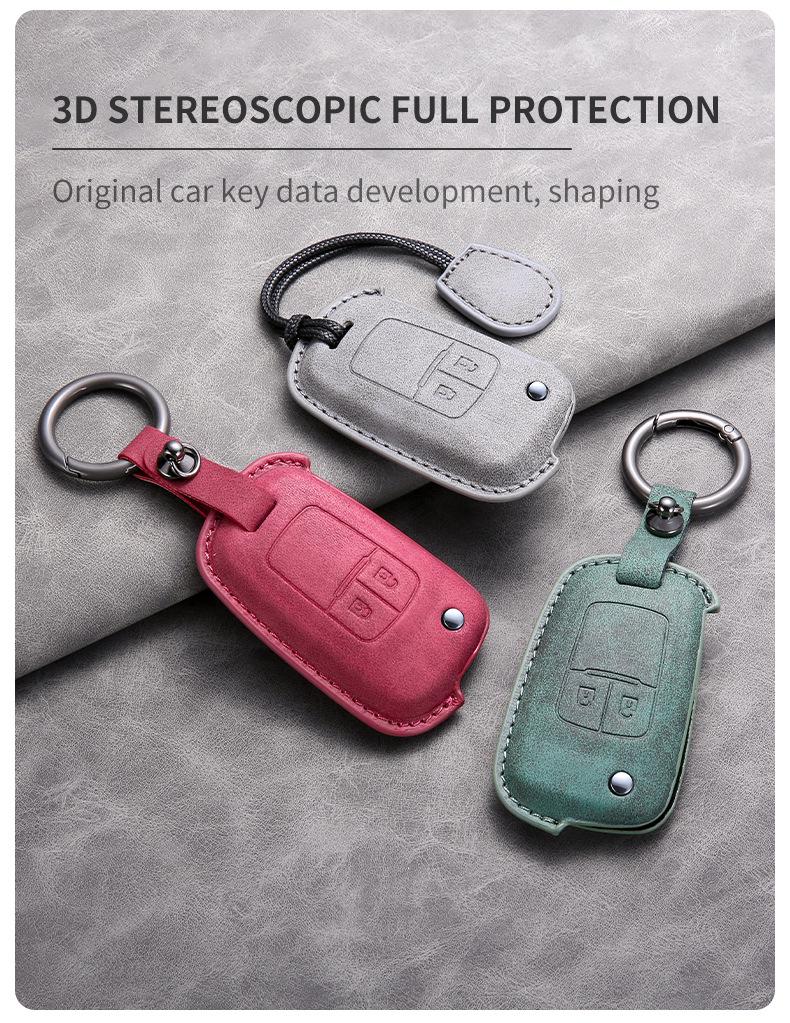 Чехол для ключа Chevrolet: Совместимо с складными ключами от Cruze, Malibu, Trax, Sail 3, Cavalier, Camaro и RV.