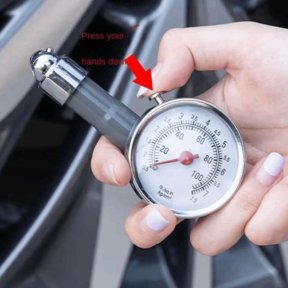 Mini Dial Tyre Meter High Precision Air Pressure Meter Pressure Detector Vehicle Testing