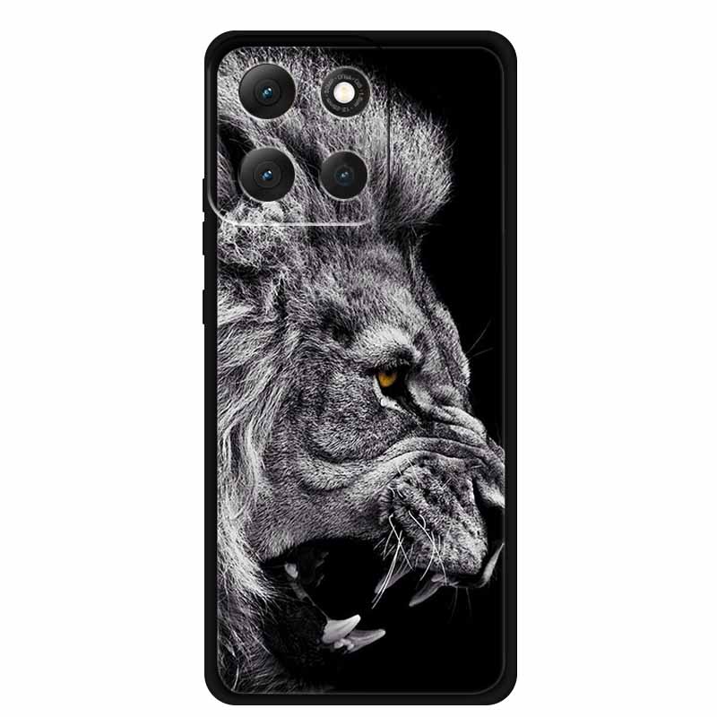 Чехол для Motorola Moto G86 Power 5G G 86 Power Мягкий ТПУ Силиконовые Задние Крышки Для Moto G86 Power Животные Расписной Тигр Лев Чехол