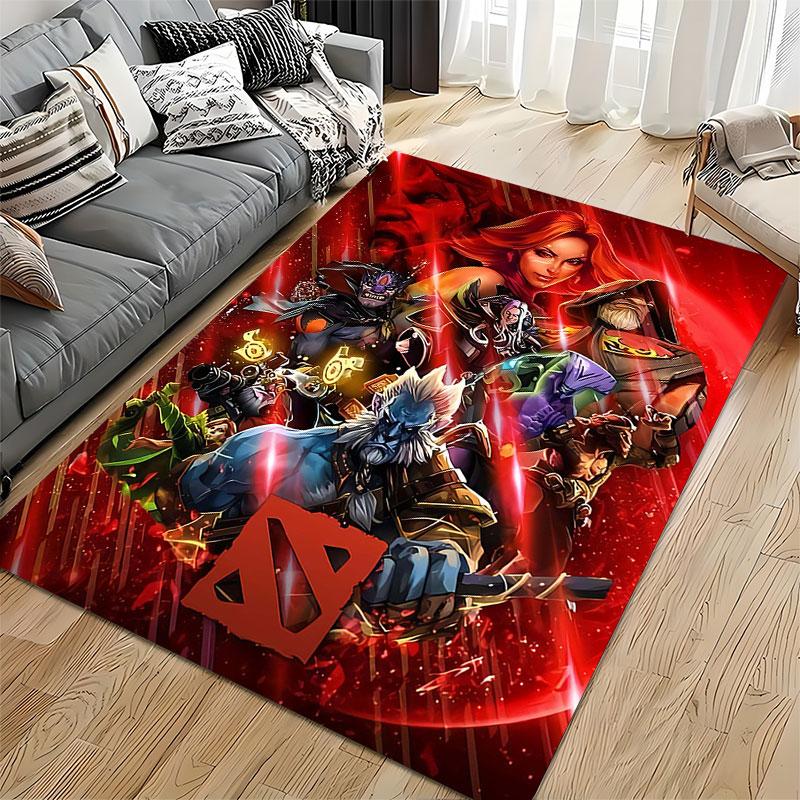 Fantasy Game Characters Carpet suitable as a non-slip mat for the living room or bedroom sofa