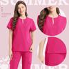 Women's Short Sleeve Scrub Suit for Nurses and Doctors - Medical Uniform for Operating Room