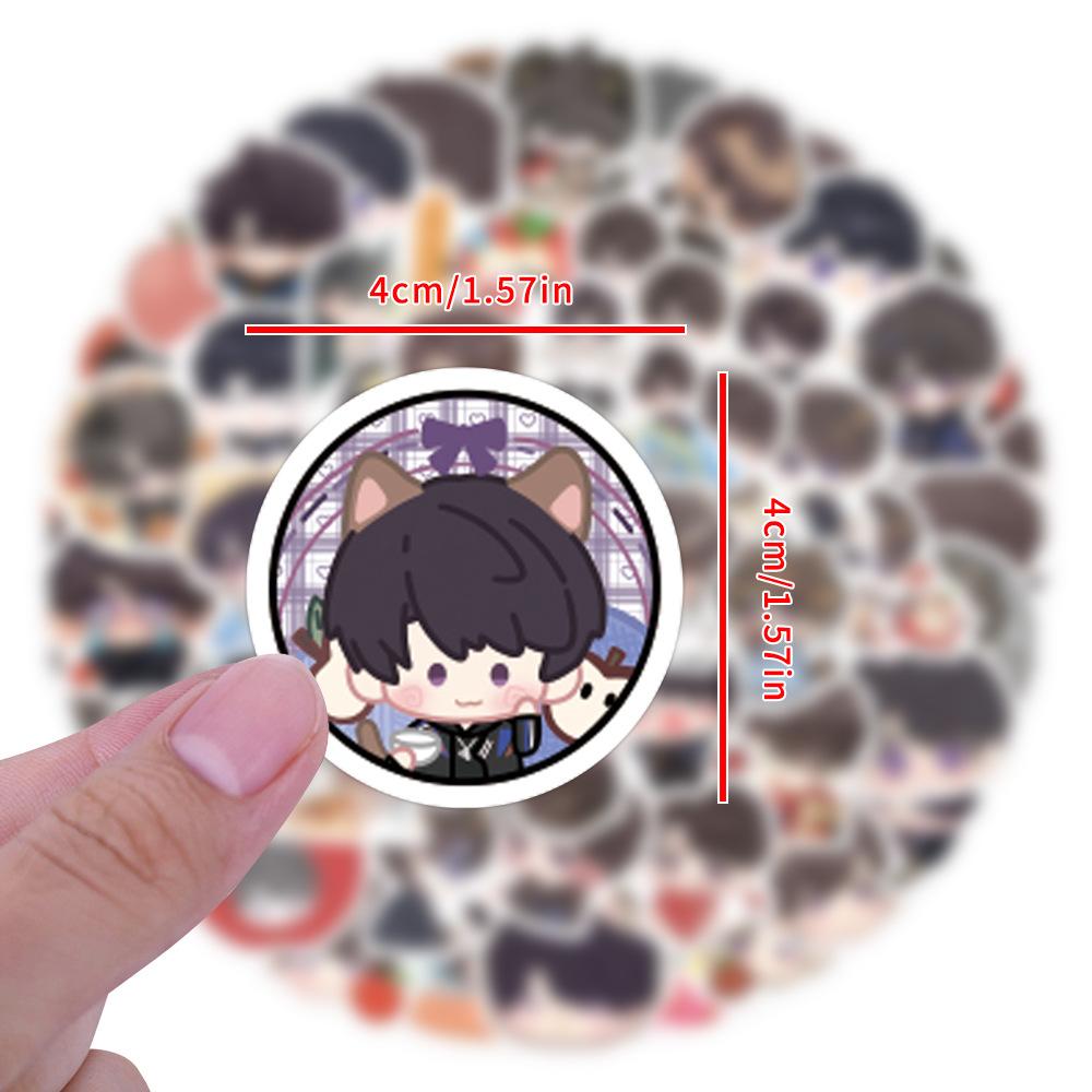 105 Summer Day QQ People Graffiti Stickers Decorate Refrigerator Water Bottle Skateboard Waterproof DIY Stickers