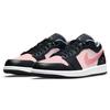 Jordan Air Jordan 1 Heartbeat Heart, Стиль Urban Chic Черный Розовый Любовь Амортизация Нескользящая Износостойкая 553558-040(Команда56-)
