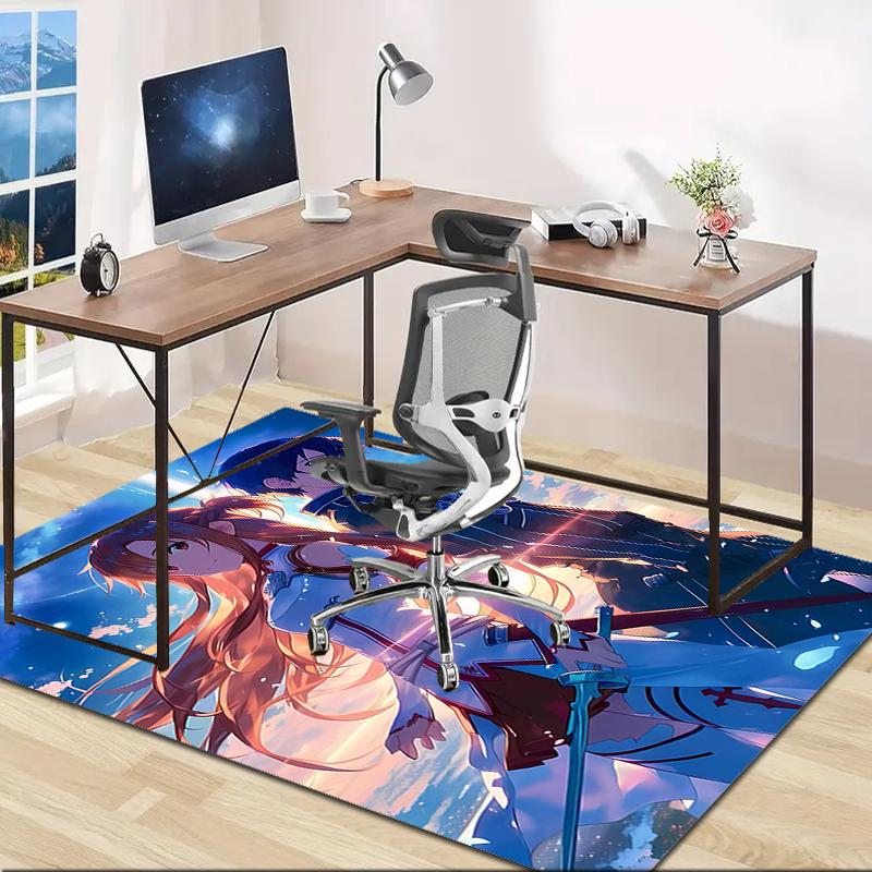 1pc Sword Art Online2 Design Area Rug - Non-Slip, Soft & Cozy Floor Mat for Living Room, Bedroom, Office - Indoor/Outdoor Decorative Carpet