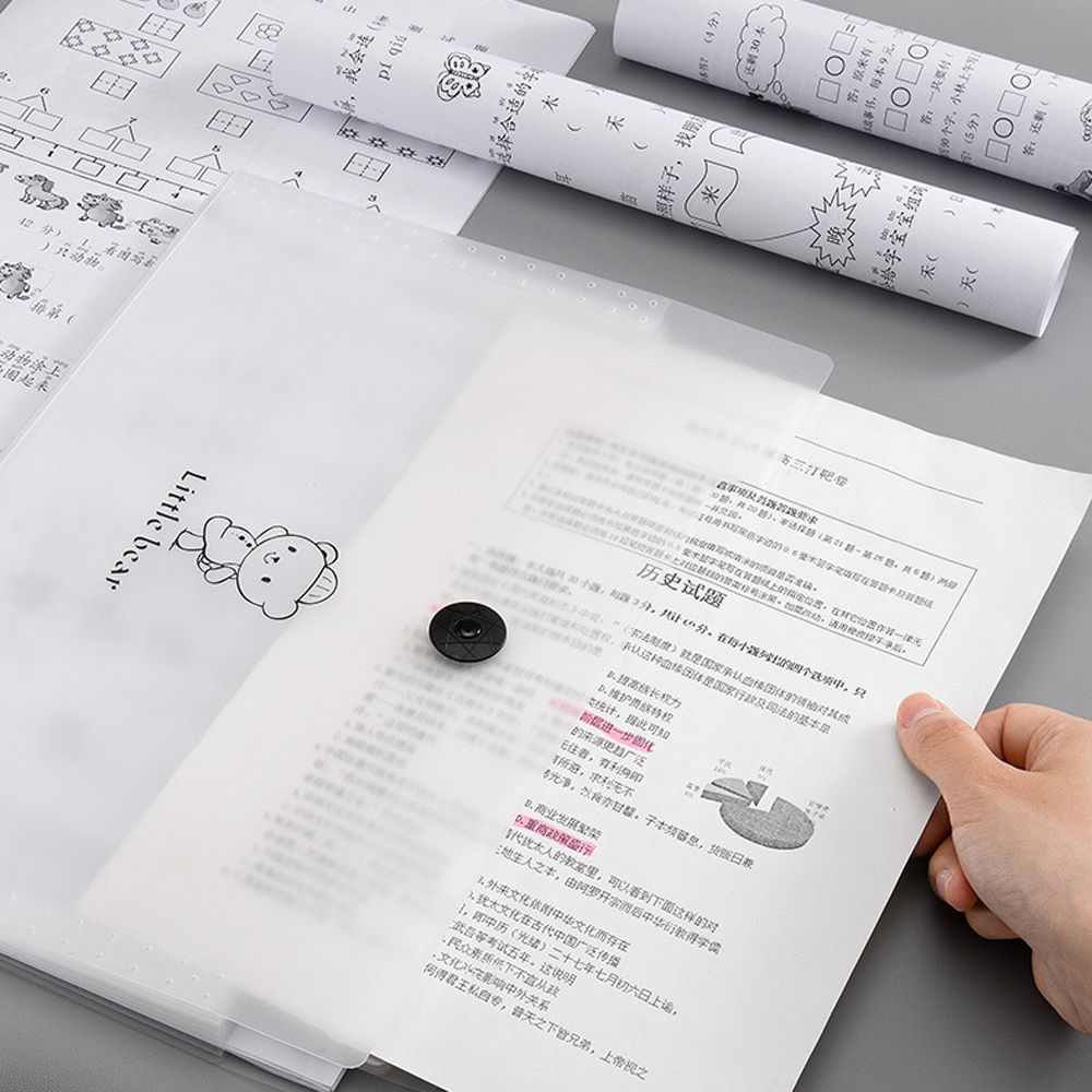 Stationery Storage Pocket File Storage Bag Ticket Holder A4 File Folder Organ Bag Document Bag