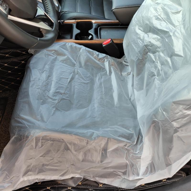 50/100 Pieces Disposable Plastic Car Seat Covers Protective Covers for Beauty Repair Waterproof Universal Taxi Accessories