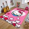 Custom HelloKitty Mat Personalized Name, Polyester Washable Indoor Entryway Rug, Gift for Christmas, Easter, Thanksgiving Day