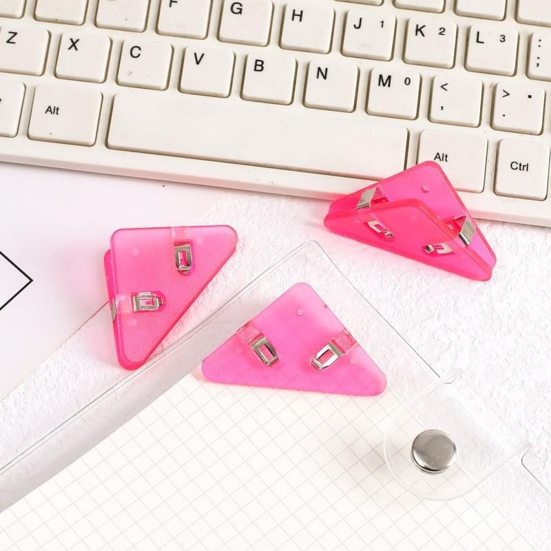 1/5/10/20 шт. Многофункциональный офисный треугольный зажим для книг - Пластиковый органайзер для папок, предотвращающий скатывание