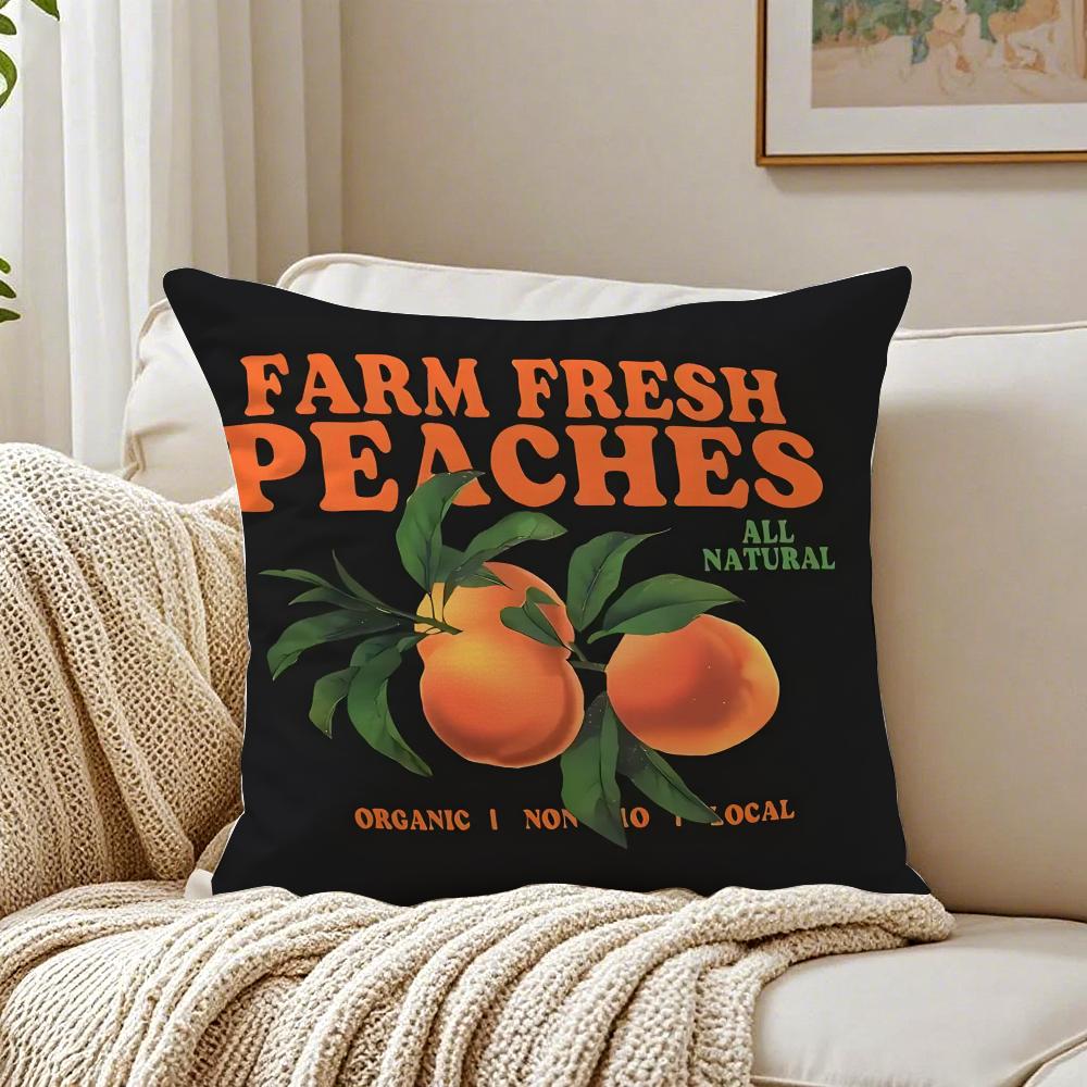 Trendy Style Classic Trendy Brand Printing Art Cushion Cover Linen Pillowcase Soft for Sofa Bed Home Room Decor