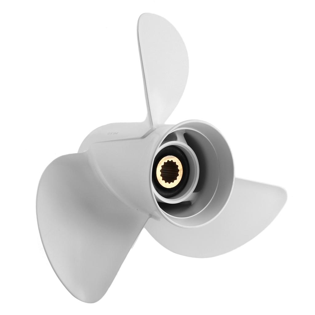13x19 Outboard Propeller High Thrust 3 Blades 15 Tooth 6E5‑45941‑00‑00 Fit for Yamaha 50‑130HP Engine