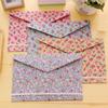 Portable Organizer Elegant File Folder Canvas Felt File Briefcase Paper Holder Floral Document Bag