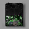 Крутящийся кот OIIA OIIA Электрический мем-кот OIIAA Футболки для мужчин Футболки из чистого хлопка Футболки с круглым вырезом Топы с коротким рукавом Подарок на день рождения