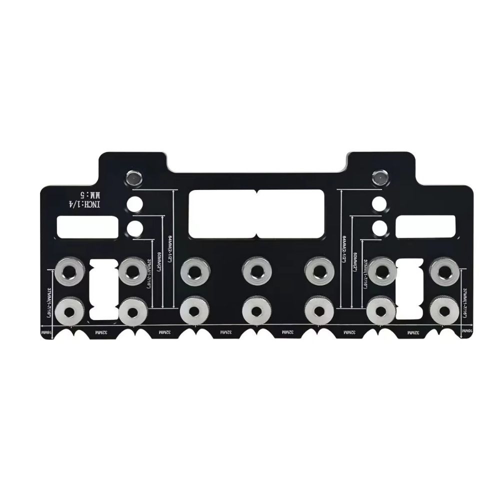 Aluminum Zinc Zinc Alloy Straight Hole Drilling Template Precision Shelf Pin Drilling Guide Jig  Furniture