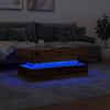 Vidaxl Stolik Kawowy Z Oświetleniem Led, Stare Drewno, 90X50X40 Cm