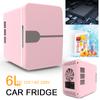 Мини-автомобильный холодильник объемом 6 л для красоты, косметики, масок, макияжа, средств по уходу за кожей, холодильник постоянного тока 12 В / переменного тока 220 В с подогревом и охлаждением, холодильник для общежития