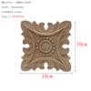 1Pc Unique Natural Floral Wood Carved Wooden Figurines Crafts Corner Appliques Frame Wall Door Furniture Woodcarving Decorative