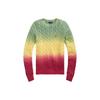 Polo SS22 Gradient Cable Knit Long Sleeve Sweater Women Sweater Multicolor WMPOSWENC020338-999