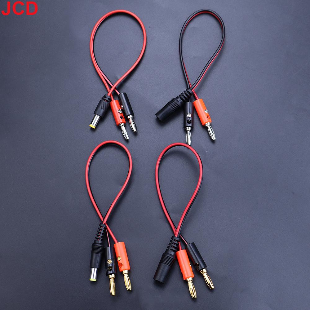 JCD DC 5.5 x 2.1/2.5MM Штекер на 4MM Банановый Штекер Провод Кабель-адаптер питания DC Разъем типа "пистолет" для фонаря