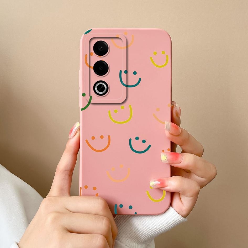 Чехол для OPPO Realme 12 13 P1 A3 Pro Plus C63 K12X Модные этикетки Защита камеры Мягкий жидкий силикон Простой узор Ударопрочный для OPPO Чехол Capa