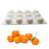12-Cavity Mandarin Orange Mousse Cake Silicone Mold for DIY Baking
