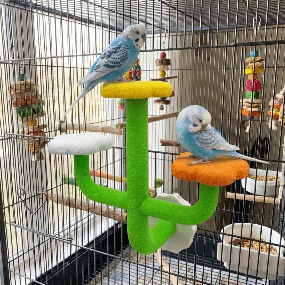 Wear Resistant Bird Cage Platform Space Saving Parrot Training Platform for Small Birds