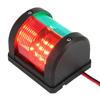 Red+Green Dual LED Navigation Light for Marine Boat Hardware Waterproof Sailing Signal Lamp for Pontoon Power Boat and Skiff 1pc