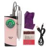 Nail Drill Machine 30000RPM High Speed USB Rechargeable Electric Nail Polishing Machine with 6 Bits