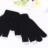 1Pair Soft Cotton TouchScreen Gloves Unisex Winter Warm Wrist Mittens For Phones Tablets