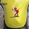 Creative Car Body Sticker Funny Retriever Dog Holding Fuel Dispenser Vinyl Unique Art Decal for Motorcycle Waterproof Scratch Cover Vehicle