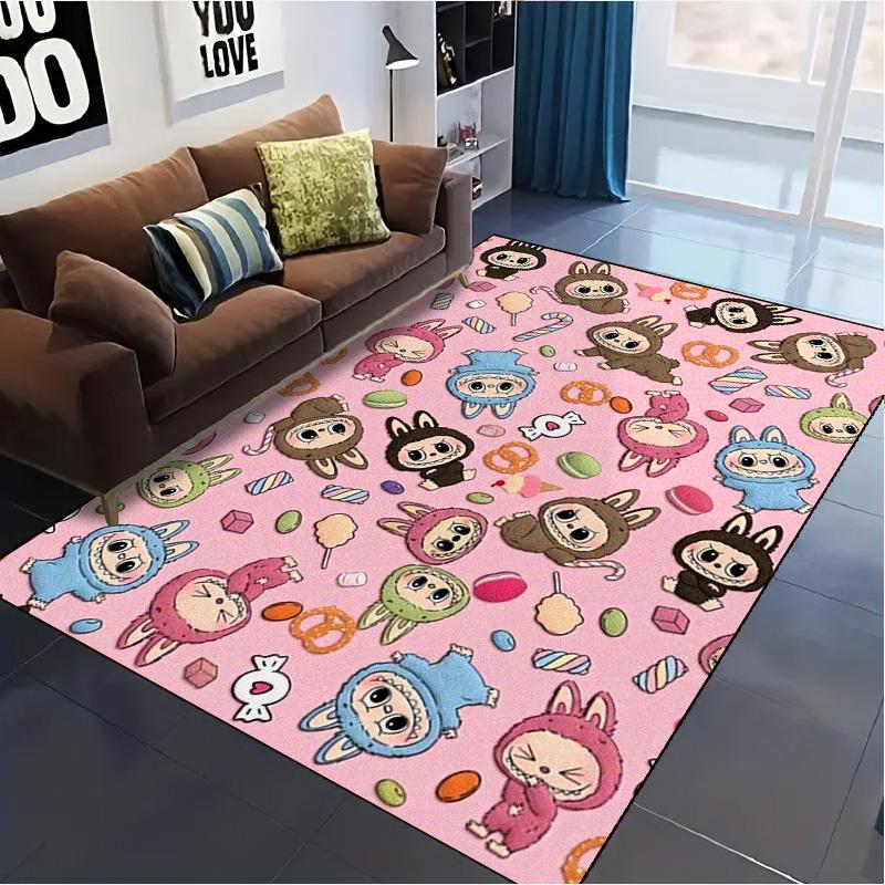 Kawaii Bubu Carpet Rug for Living Room Bedroom Home Sofa Decoration,Kids play Non-slip Floor Mat