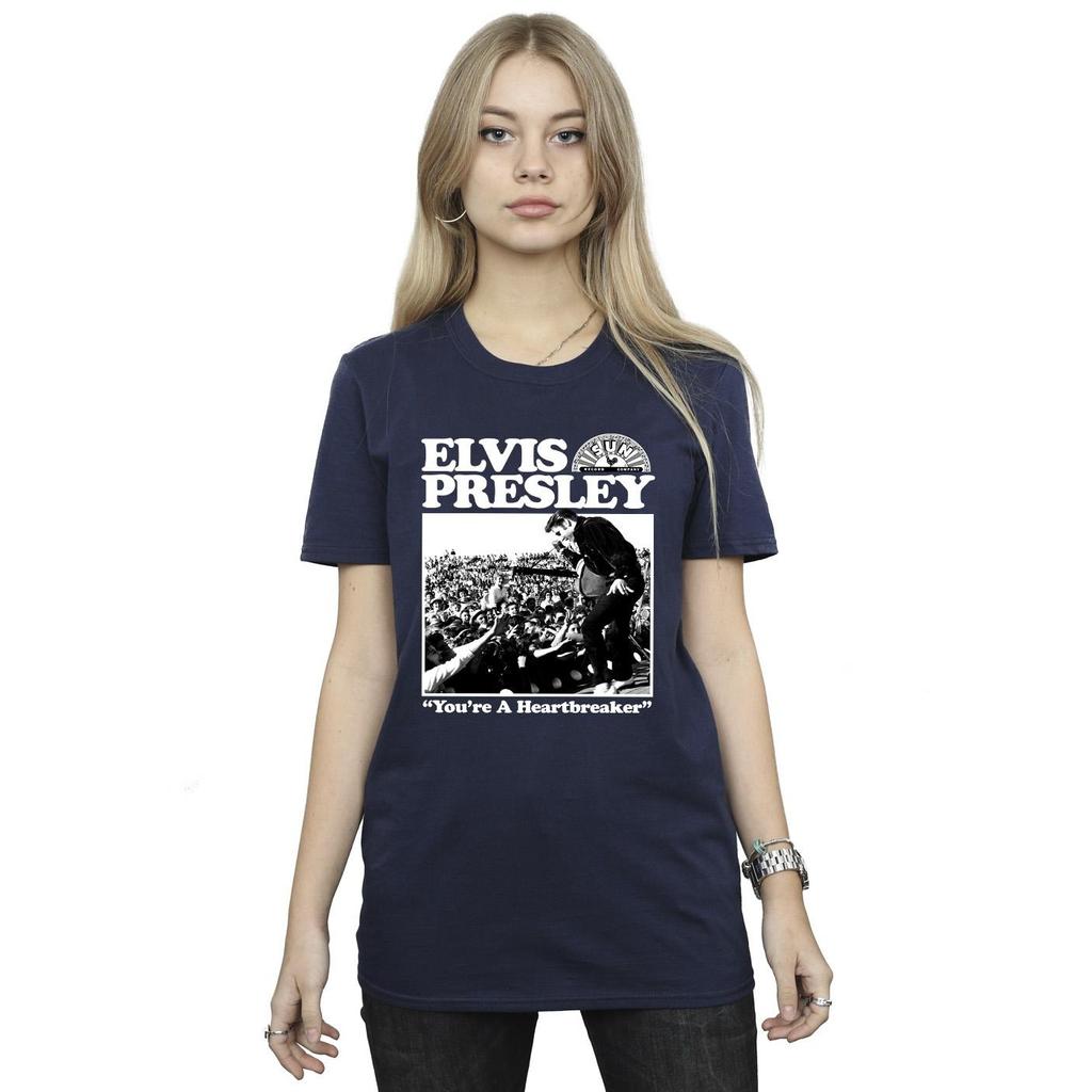 Elvis Womens/Ladies A Heartbreaker Cotton Boyfriend T-Shirt