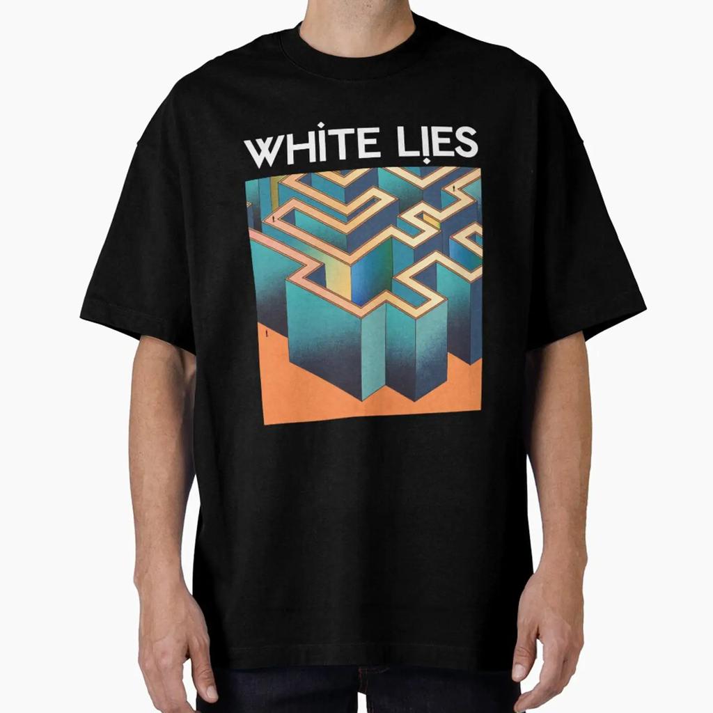 Bigger Than White Lies Oversized T Shirt Vintage Washed Versatile Soft Designer Clothes Casual Top For Everyday Wear Stylish