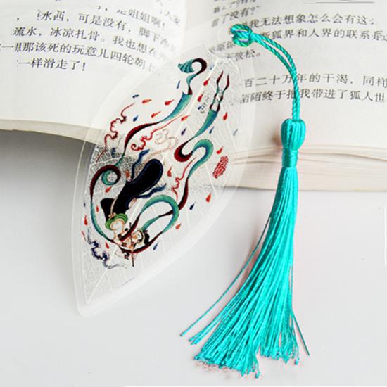 Ancient Chinese Landscape Painting Bookmark Beautiful Beautiful Leaf Vein Bookmark Gift To Classmates and Friends