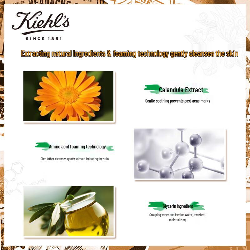 Kiehl's Calendula Deep Cleansing Foaming Cleanser Набор 3 x 30 мл